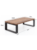 KADIMA DESIGN Couchtisch WL5.650 115x35x60 cm Massiv Holz Sofatisch mit