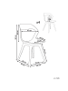 Beliani 4er-Set Esszimmerstuhl LACHANIA in Beige