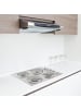 relaxdays 4er Set Herdabdeckplatten in Silber - Ø20 cm
