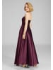 SWING Kleid in aubergine - 0001