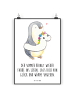 Mr. & Mrs. Panda Bild Sommerfarben mit Spruch in Weiß