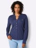 creation L Blusenshirt in marine-mittelblau-bedruckt