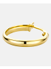 Diamant L'éternel Creolen aus 375 Gelbgold