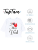 TupTam Unisex Baby Langarmshirt mit Spruch Aufdruck 3er Set in weiß