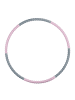 relaxdays Hula Hoop Reifen in Rosa/ Grau - Ø 95cm