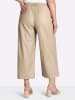 sheego Lederimitat-Hose in beige