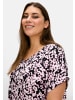 sheego T-Shirt in schwarz-champagner-gemustert