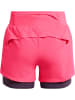 Under Armour Short "UA Run Stamina 2-in-1-Shorts" in Pink