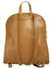 Cluty City-Rucksack echt Leder in gelb