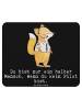Mr. & Mrs. Panda Mauspad Pilot Herz mit Spruch in Schwarz