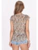 IZIA Women Blouse in camel multicolor
