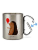 Mr. & Mrs. Panda Becher Aus Edelstahl Igel Luftballon ohne Spruch in Silber