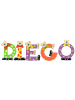 Playshoes Deko-Buchstaben "DIEGO" in bunt