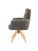 DUBI Möbel 2er-Set: Drehstuhl Mika-Juna in Taupe - (B)59 x (H)94 x  (T)66 cm