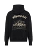 PEGADOR Sweatjacke Gubbio in schwarz weiß - 0001