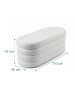 relaxdays Sitzbank Bubble in Weiß in Schaumstoff - (B)110 x (H)42 x (T)45 cm