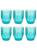 Butlers Trinkglas VICTORIAN 6er-Set in Türkis