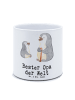 Mr. & Mrs. Panda Blumentopf Pinguin Bester Opa der Welt mit Spruch in Weiß