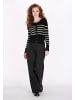 DreiMaster Women Cardigan in black offwhite