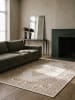 KADIMA DESIGN ERESMA Kurzflorteppich Creme 160x230 Orientalisch Polyester Wohnzimmer in Creme