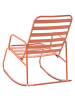 Beliani Schaukelstuhl TURI in Orange - (W) 66 x (H) 92 x (L) 96 cm