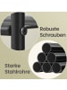 SONGMICS Garderobenständer Pataye in Schwarz - (B)124.8 x (H)157.1 x (T)30 cm