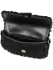 Karl Lagerfeld Saddle Bag K/Saddle SP SM SHB Suede Shearling in Black