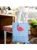 Mr. & Mrs. Panda canvas tasche Flamingo Classic mit Spruch in Sky Blue