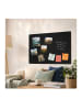 relaxdays Magnettafel in Schwarz - 50 x 100