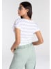 Kangaroos Kurzarmshirt in white- anthracit