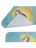 Mr. & Mrs. Panda Badteppich Pinguin Mond ohne Spruch in Eisblau