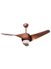 Beliani Deckenventilator mit Licht PARIA in Braun - (W) 118 x (H) 50 x (L) 188 cm