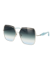 Ana Hickmann Frauen Sonnenbrille Quadratisch Silber