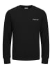 Jack & Jones Rundhals Sweatshirt Pullover mit Front- & Rückenprint in Schwarz
