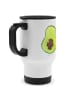 Mr. & Mrs. Panda thermosbecher Avocado Kern ohne Spruch in Weiß