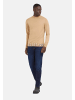 Guess Pullover 'ALF LS High Neck Logo Jacquard' in beige