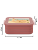 Mr. & Mrs. Panda Bento Box Robbe Liegen Design ohne Spruch in Rot Pastell