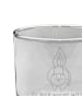 Mr. & Mrs. Panda Tumbler Glas Stinktier Angriff mit Spruch in Transparent