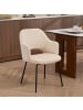 HOMCOM Esszimmerstuhl in Beige 62,5L x 57B x 85,5H cm