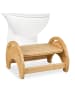 relaxdays Toilettenhocker in Natur - (B)36 x (H)23 x (T)32 cm
