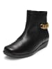 VITAFORM Hirschleder Stiefeletten in schwarz