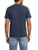 Mustang T-Shirt Basic Print Tee in Blau