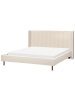 Beliani Doppelbett VILLETTE in Beige/Schwarz - (W) 205 x (H) 115 x (L) 222 cm