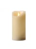 MARELIDA LED Kerze Glow glimmende Flamme Echtwachs D: 7,5cm H: 15cm in creme