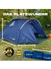 Where Tomorrow 3-Personen-Pop-Up-Zelt blau 220x220x130cm Blau
