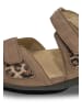VITAFORM Nubukleder Sandalen in leopard