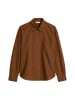 Marc O'Polo DENIM Bluse relaxed in Umbra Brown