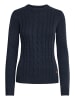Oxmo Strickpullover OXCARRYONE 21301292ME modischer Strickpullover in Blau
