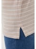 Finn Flare T-Shirt Streifen in beige