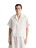 Marc O'Polo DENIM Kurzarm-Spitzenbluse relaxed in Silky White